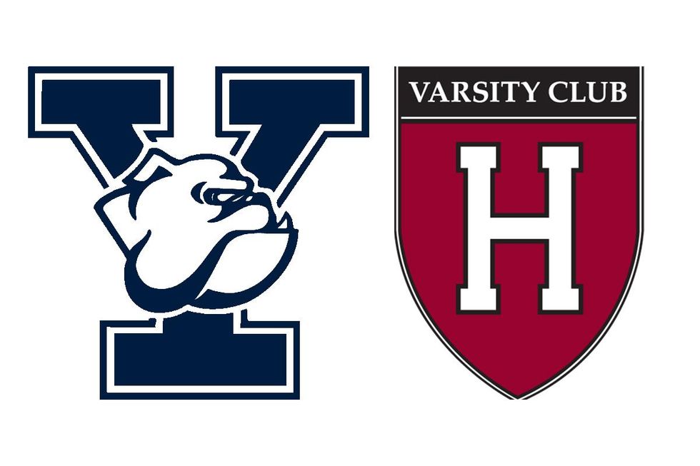 Yale and Harvard emblems