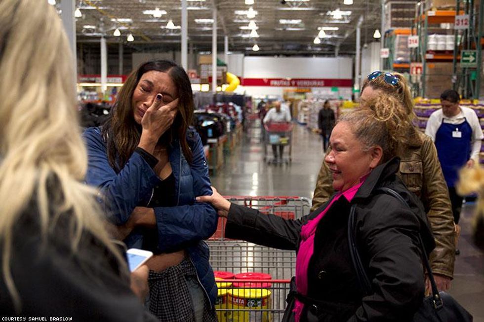 Yasmin-crying-costco