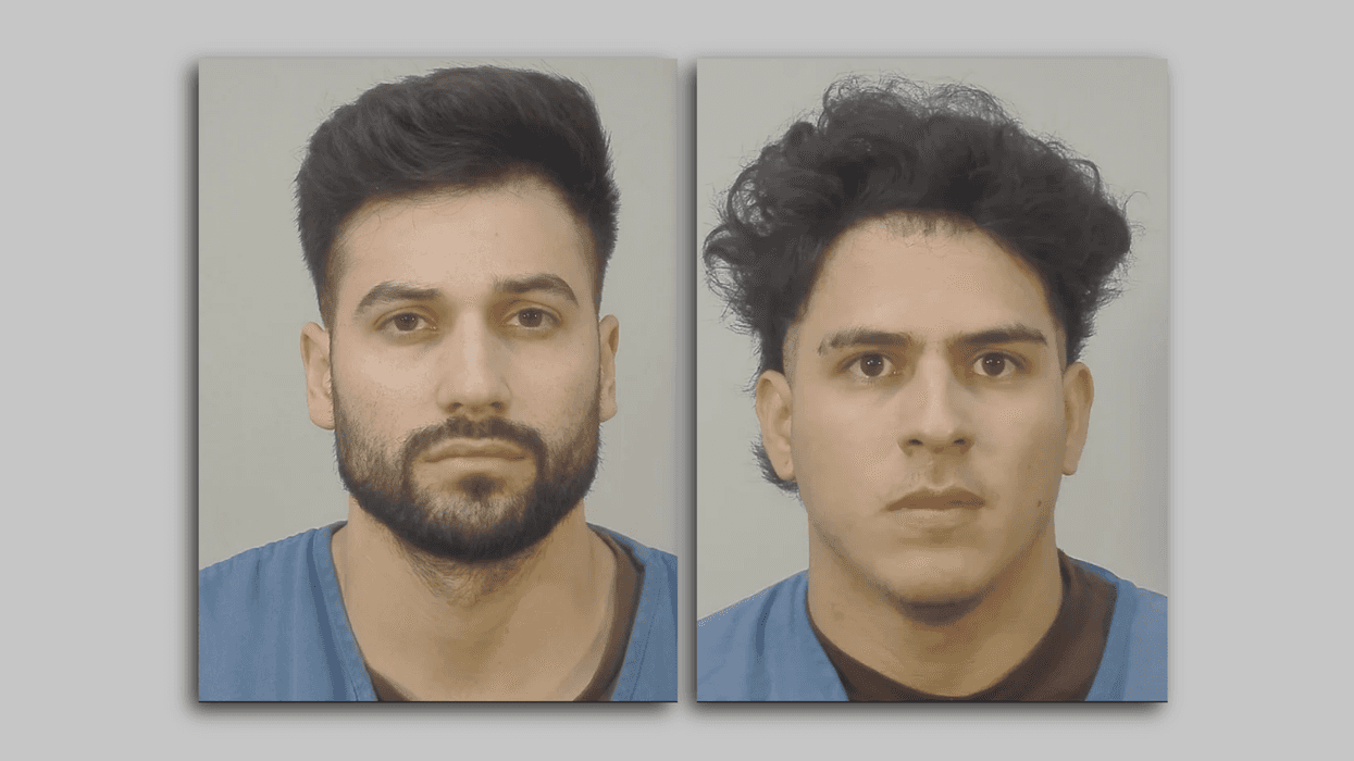 Yorfred H. Marcano Gutierrez and Arturo R. Santos Albujas after being arrested