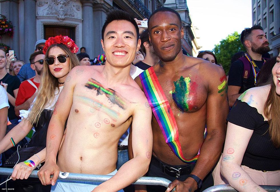 "You know what the best antidote to sorrow, the best antidote to sadness, to bereavement, to hatred, is Pride in London,\u201d Mayor of London Sadiq Khan told the crowds in Trafalgar Square.