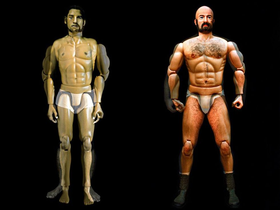 "You think you\u2019re a man but you\u2019re only a toy,, 2007, photographic series, Lambda prints 50 x 70 cm each