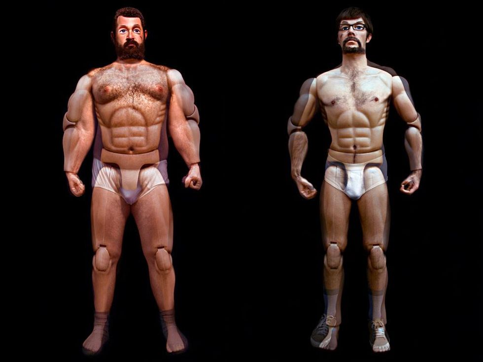 "You think you\u2019re a man but you\u2019re only a toy", 2007, photographic series, Lambda prints 50 x 70 cm each