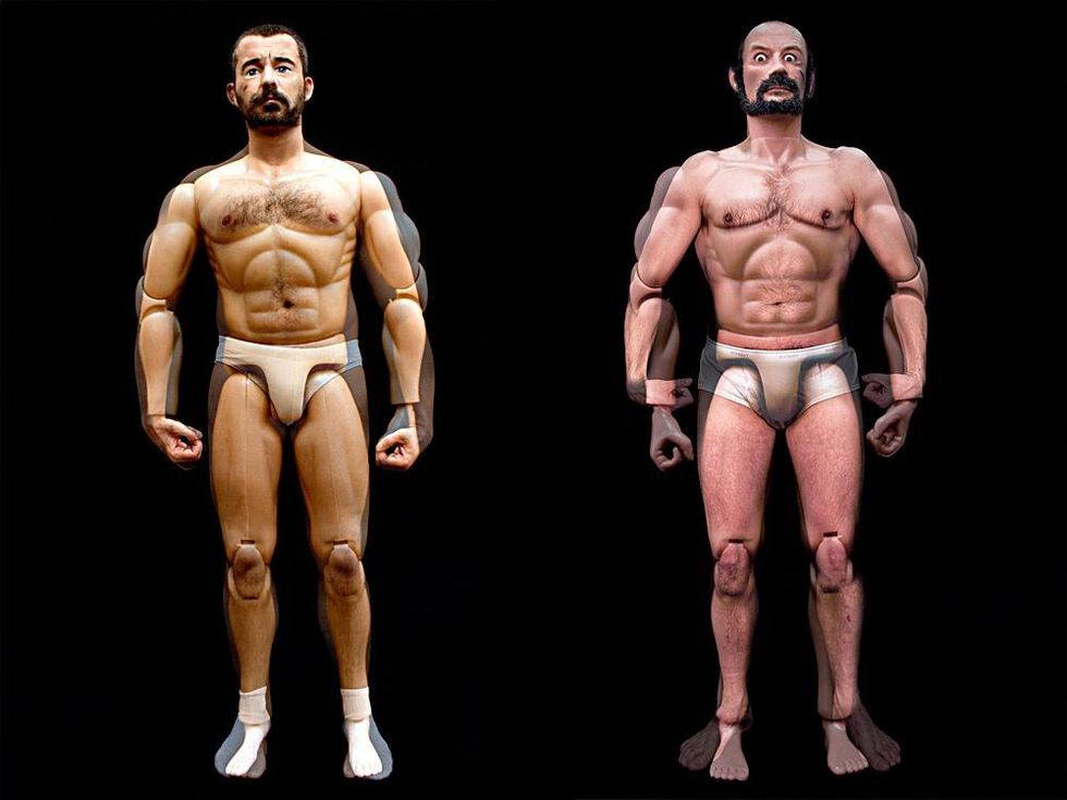 "You think you\u2019re a man but you\u2019re only a toy", 2007, photographic series, Lambda prints 50 x 70 cm each