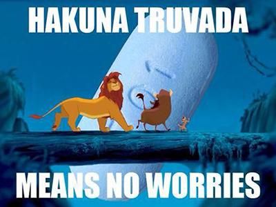 Image result for hakuna truvada means no worries
