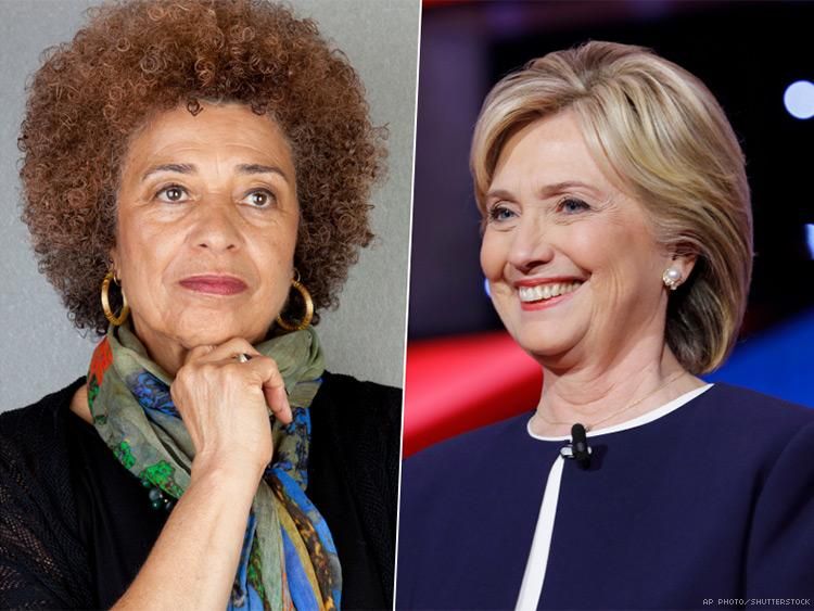 Angela Davis and Hillary Clinton