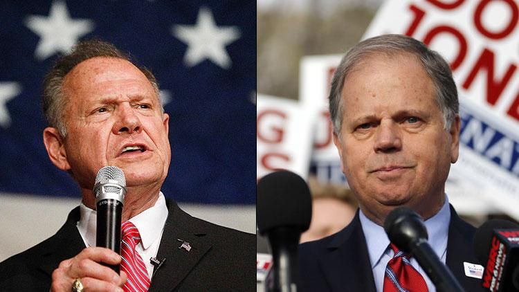 Roy Moore and Doug Jones