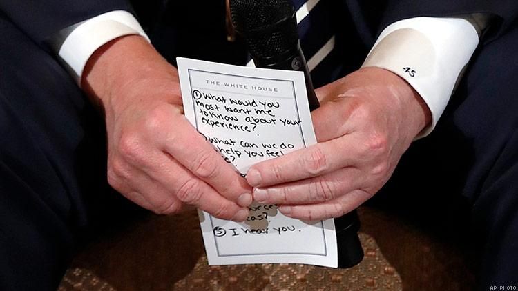 Donald Trump Needs Notes