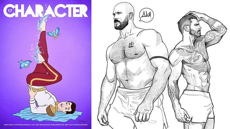 33 Images from the New Issue of Character, a 'Fancy Gay Art' Mag
Character 17