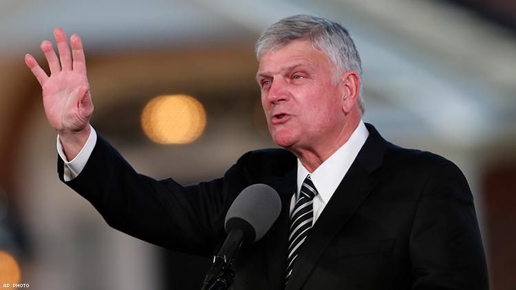 Franklin Graham: Many New Yorkers Share His Anti-LGBTQ Views Facebook Caves to Franklin Graham