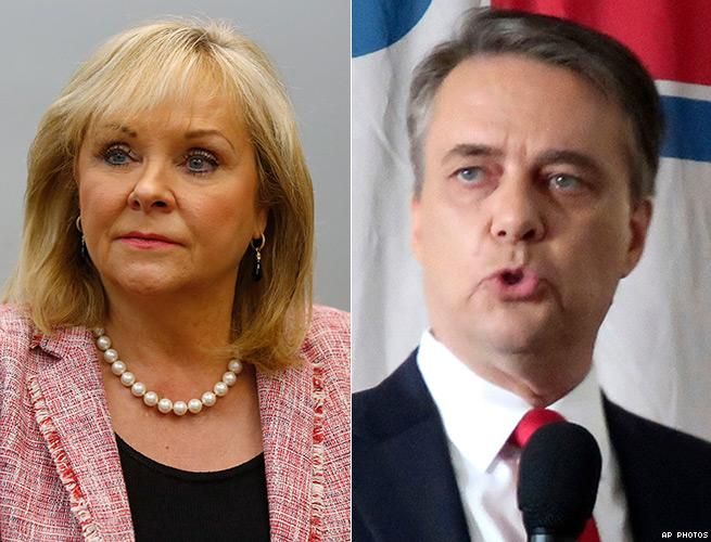 Mary Fallin e Jeff Colyer Mary Fallin e Jeff Colyer