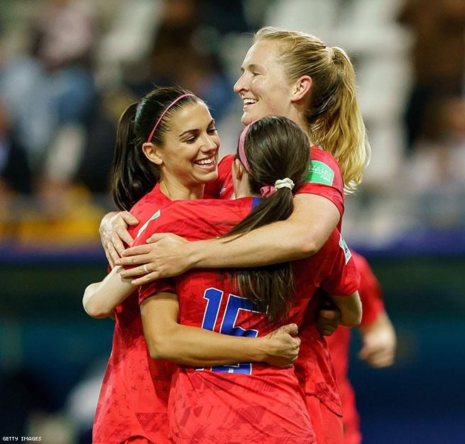 9 Pics of U.S. Women's Soccer Team Celebrating a Record-Breaking Win