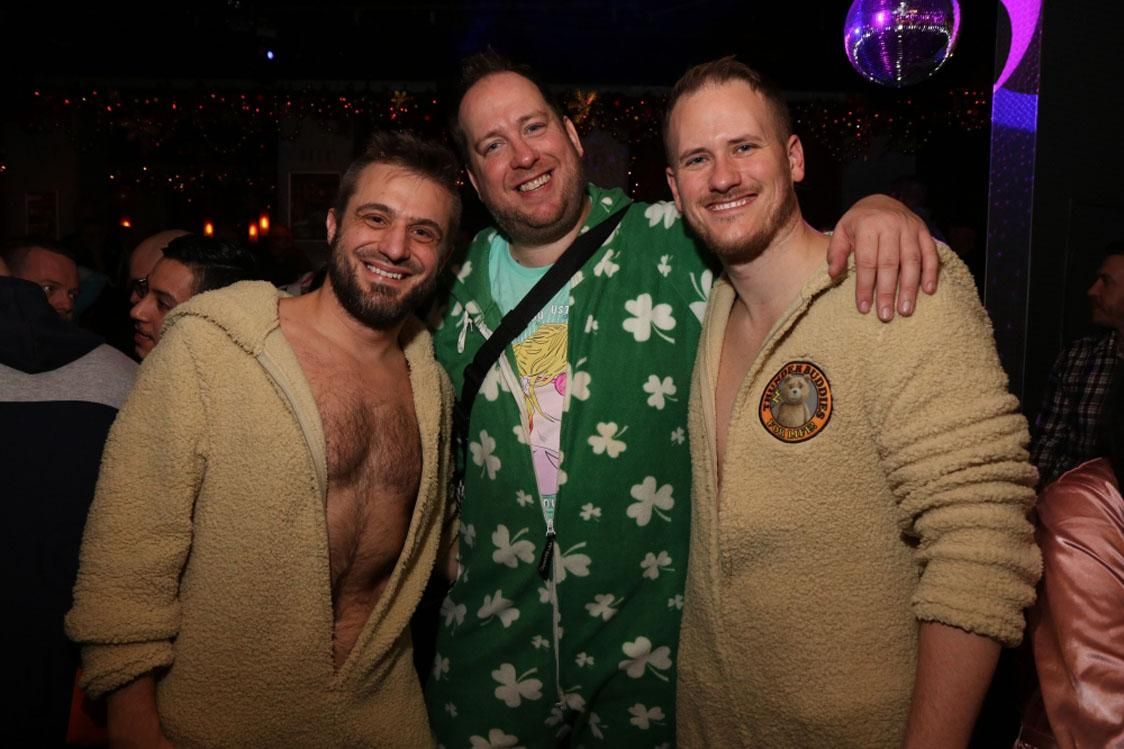 85 Pics of Hotties in New Year's Onesies at Sidetrack Gay Bar