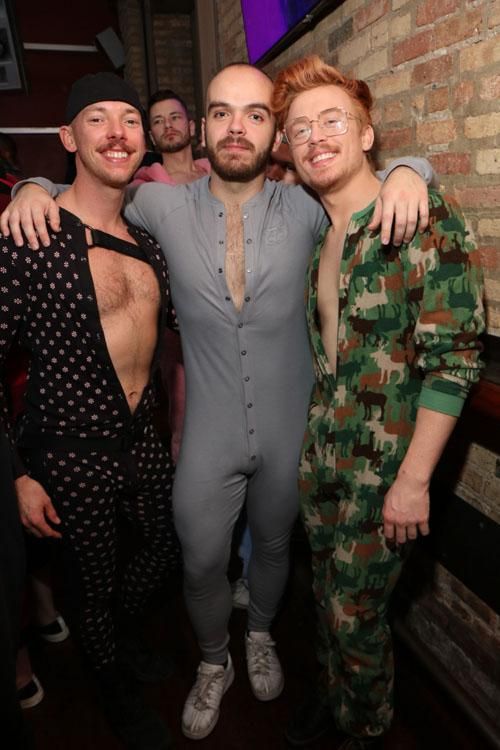 85 Pics of Hotties in New Year's Onesies at Sidetrack Gay Bar