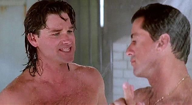 Kurt Russell and Sylvester Stallone get naked together in Tango and Cash (1...