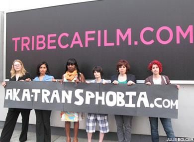 Tribeca Protested for Ticked Off Trannies With Knives