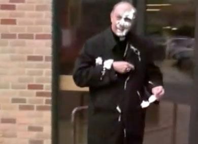 Archbishop Gets Pies in Face
