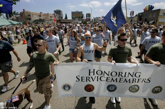 Milestone: Gay Servicemen March in Pride Parade
