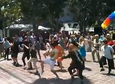 "Born This Way" Flash Mob at L.A. City Hall
