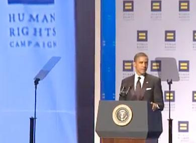  Obama's Remarks at 15th Annual HRC National Dinner
