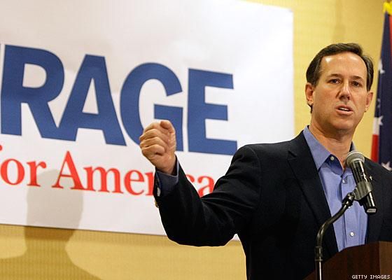 Rick Santorum Attacks Media for Asking About Social Issues
