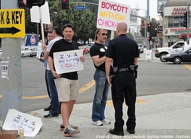 L.A. Gays Say "No Way" to Chick-fil-A
