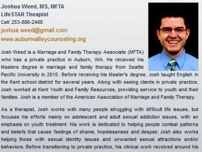 Gay Man in Straight Marriage an 'Ex-Gay' Therapist?
