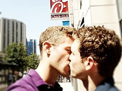 Activists Hold Kiss-in Day to Protest Chick-fil-A
