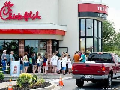 Maryland Chick-fil-A Vandalized With Stickers, Rainbow Flag
