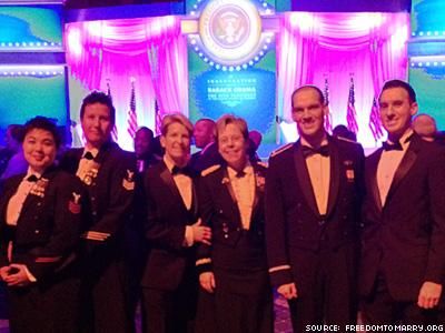 Gay and Lesbian Soldiers Bring Same-Sex Partners to Inaugural Ball
