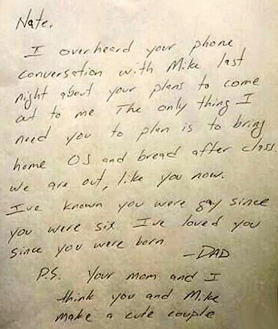 Dad Helps Son Come Out With Heartwarming Letter
