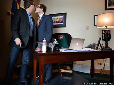 Gay Legislative Kiss Upsets Denver Post Readers
