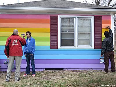 Nonprofit Unveils Rainbow House Beside Westboro Baptist Church
