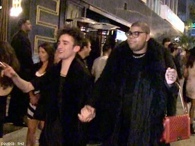 Magic Johnson's Son Hits Sunset Strip With Friend
