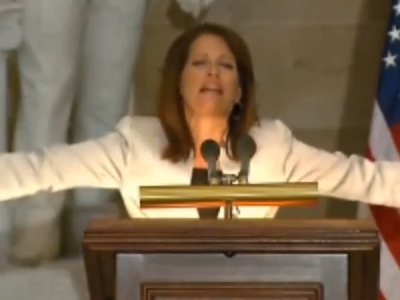 WATCH: Bachmann Links Gay Rights to 9/11 in 'Pray Day' Push
