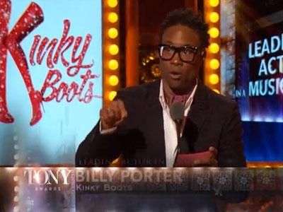 Billy Porter Wins Tony for Kinky Boots, Thanks Accepting Christian Mom
