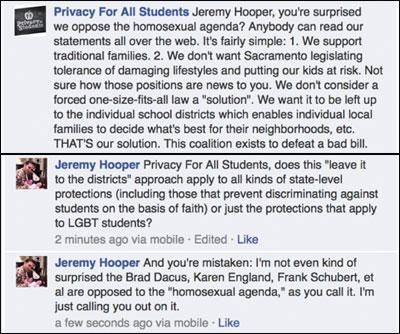 Transphobic Calif. Coalition Reveals True Motive: Intolerance of 'Damaging Lifestyles'
