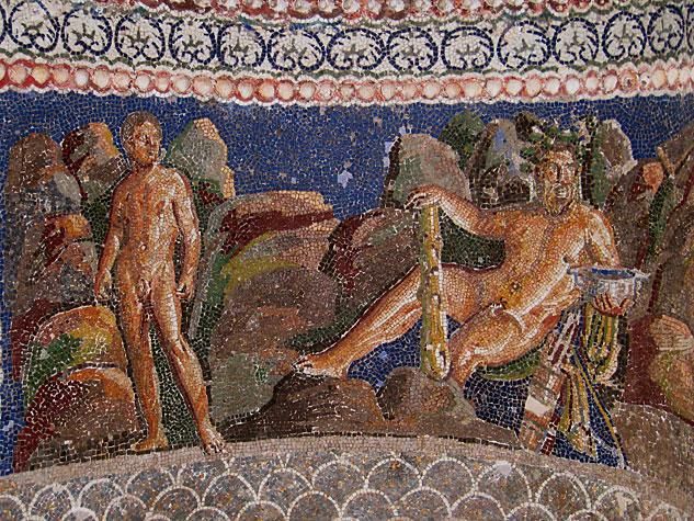 Hercules And Iolaus Mosaic Anzio Nymphaeumx633 0