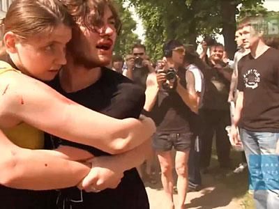 WATCH: Gay Russians Brutally Attacked on Camera
