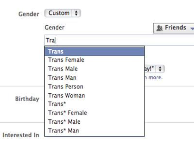 Facebook Expands Gender Options for Trans and Gender-Nonconforming Users
