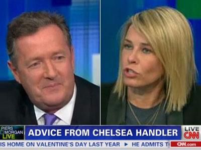 WATCH: Chelsea Handler Skewers Piers Morgan as a 'Terrible Interviewer'
