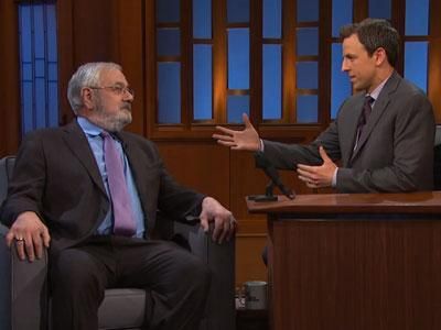 WATCH: Barney Frank Dishes on Cynicism and the Macarena With Seth Meyers
