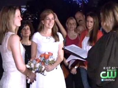 WATCH: Same-Sex Weddings Begin in Pa.
