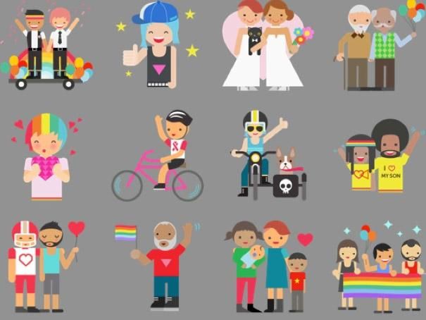 Facebook Releases Adorable LGBT Messenger Stickers for Pride
