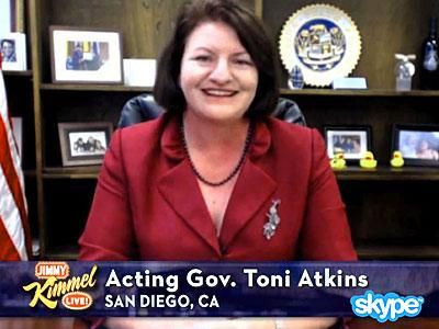 Calif. Assembly Speaker Is First Gay Governor (For A Few Hours)

