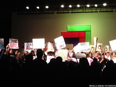 Activists Storm LGBTQ Conference in Wake of Queer Latina Killing in Denver
