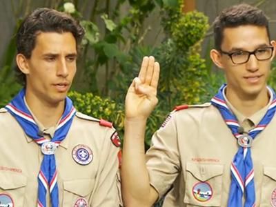 Eagle Scout Starts Petition to Keep Gay Twin in Scouting
