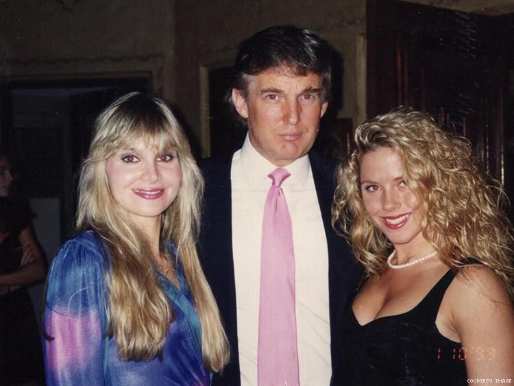 Jill Harth (left) and Donald Trump.