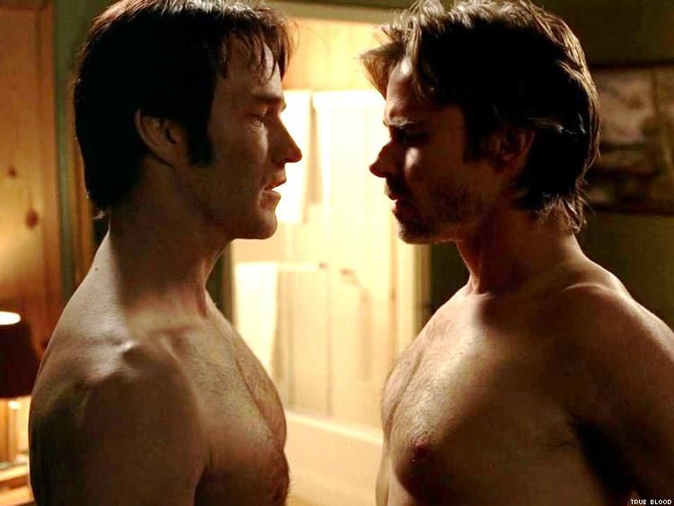 2. Shower time with True Blood’s Sam Merlotte and Bill Compton. 