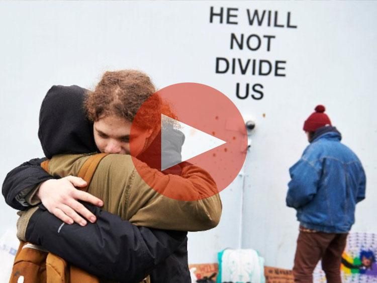 Shia LaBeouf's 'He Will Not Divide Us' Art Piece Relocated to New Mexico