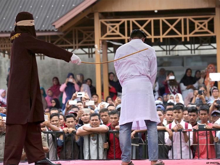 Public caning in Indonesia